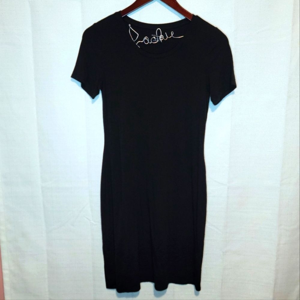 Daily Ritual Black T-shirt Dress Size XS